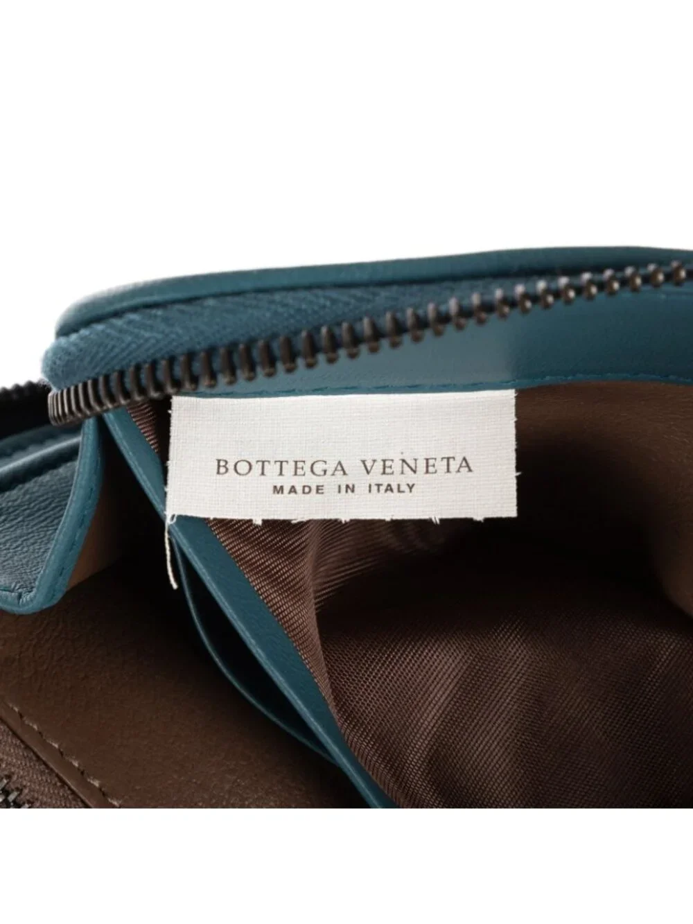 Bottega Venetaclassic Continental Wallet Blue Intrecciato Leather